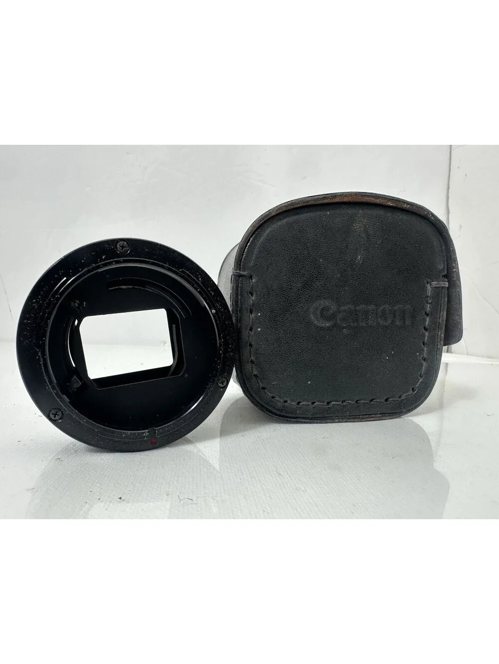 Vintage Canon Extension Tube FD 25 Macro Close Up Ring w/ Leather Case Japan